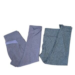 Lot (2) Calia by Carrie Underwood Leggings Grey WAX12074H Purple WAX00390H1 Sz S